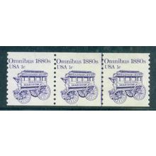 1897 1c Omnibus Fine MNH Dry Gum PNC 1/3 W0426