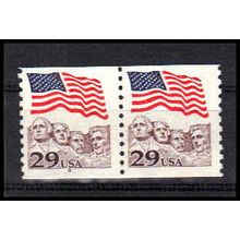 2523 29c U.S. Flag Fine MNH CNP Left 8 PA1223