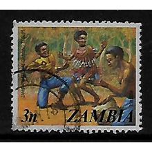 ZAMBIA 1975 3N NATIONAL DANCING TROUPE SG 228 FINE USED