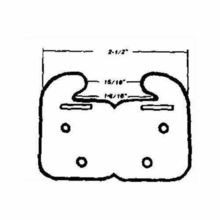 United Abrasives WP-8814C Drawer Slide, 2-1/2", White