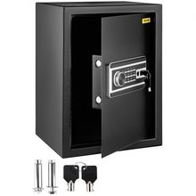Safe Box, 2.1 CU.FT Fingerprint Safe Box for Money w/ 2 Keys & Digital Keypa...