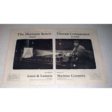 1922 Jones & Lamson Hartness Screw Thread Comparator Ad