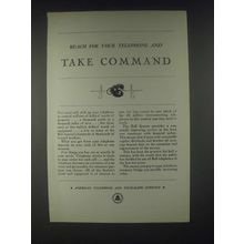 1931 AT&T Bell Telephone Ad - Take Command