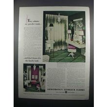 1950 Armstrong's Linoleum Floors Ad - My Powder Room