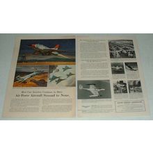 1956 United Aircraft Ad - F-100, F-101, F-102, F-89D +