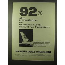 1966 Seaboard World Airlines Ad - Ship Transatlantic