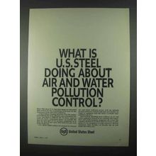 1967 United States Steel Ad - Air and Water Pollution