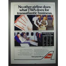 1980 TWA Airline Ad - No Other Airline Does