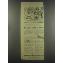 1954 The Daily Mail Ideal Home Exhibition Ad - Come to Olympia