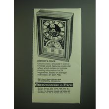 1974 Abercrombie & Fitch Planter's Clock Advertisement