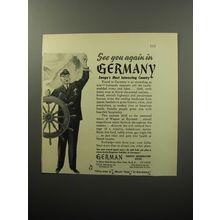 1951 German Tourist Information Office Ad - See you again in Germany
