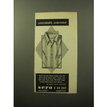 1960 Sero of New Haven Shirts Advertisement
