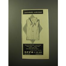 1960 Sero of New Haven Shirts Advertisement - Unmistakably Understated