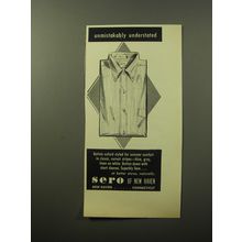 1960 Sero of New Haven Shirts Ad