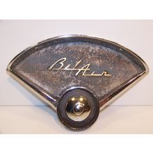 1955 56 CHEVROLET BEL AIR DASH SPEAKER INSERT & BEZEL OEM
