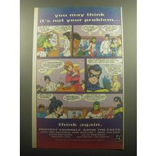 1994 National Aids Hotline Ad - The Teen Titans - think it's not your problem