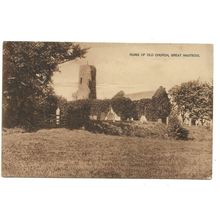 Ruins Of Old Church, Great Hautbois, Norfolk, Postcard.