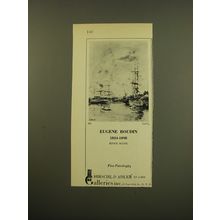 1961 Hirschl & Adler Galleries Ad - Eugene Boudin 1824-1898 River Scene