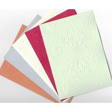 A6 Embossed Card. 10 Sheets. Floral. Cardmaking Scrapbooking Crafts