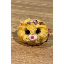Ty Puffies Tabitha The Tabby Cat Stuffed Beanie Cute Mini Plushie