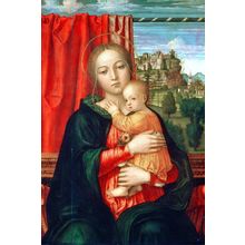 Lippi_Filippino_Virgin_and_child Art Gallery Poster Canvas Print Wall Decoration