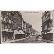 High Street, Tewkesbury, Gloucestershire, 1947 - Atkins RP Postcard