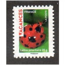 FRA 2009 (56c) 'VACANCES - LADYBIRD' FINE USED (EBID21130)