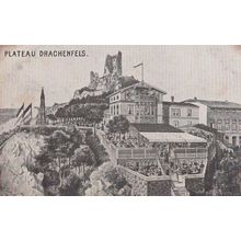Plateau Drachenfels Germany Antique German Postcard