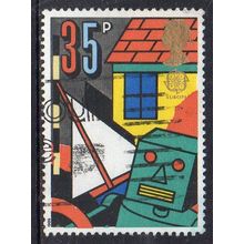 GB 1989 Europa - Games and Toys - Toy Yacht and Robot 35p Used