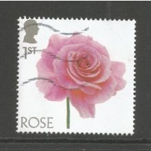 Great Britain 2023 Flowers: Rose 1st class, used.