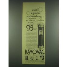 1930 Ray-O-Vac Flashlight Ad - Half A Quarter