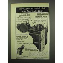 1950 Lyman 48 Metallic Sight Ad - Finest in the World