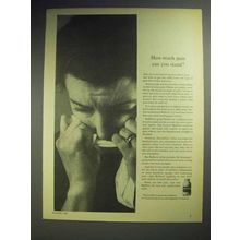 1960 Bufferin Ad - How Much Pain Can You Stand?