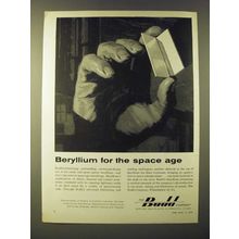 1960 Budd Company Ad - Beryllium for the space age