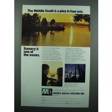 1972 Middle South Utilities Ad - A Play in Four Acts