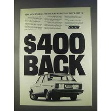 1976 Fiat 131 Car Ad - $400 Back