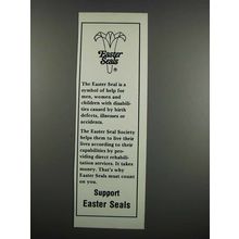1983 Easter Seals Ad - Supprt Easter Seals