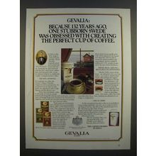1986 Gevalia Coffee Ad - One Stubborn Swede Was Obsessed
