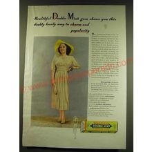 1938 Wrigley's Double Mint Chewing Gum Ad - Healthful Double Mint gum