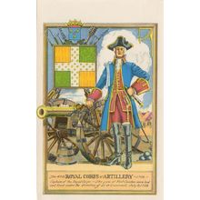 Royal Corps Of Artillery 1758 French Military Uniform Postcard