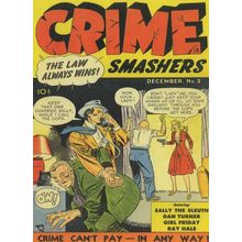 Crime Smashers 1950s Lady Hold Up House Robbery Comic Postcard