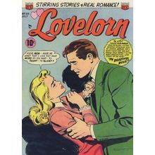 Lovelorn 1950s Romantic Comic Book Secretary Boss Love Postcard