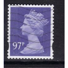 GB 2014 QE2 97p Bluish Violet security Machin ( M14L ) SG U2932 ( L946 )