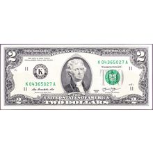 2013 USA Banknote 2 Dollars