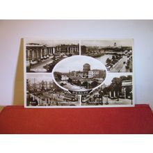 multiview, DUBLIN, IRELAND. unused vintage postcard RP by Valentine c.1939 =