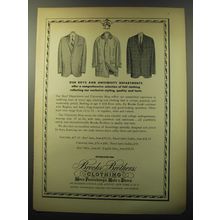 1960 Brooks Brothers Clothing Ad - Our Boys and University departments