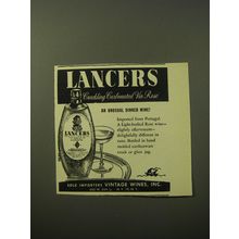 1960 Lancers Crackling Carbonated Vin Rose Wine Advertisement