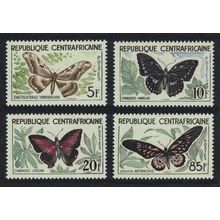 Central African Rep. Butterflies 4v 1960 MNH SG#8-11