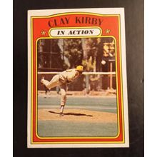 Topps 1972 #174 Clay Kirby San Diego Padres Pitcher 6.0 Excellent/Mint Condition