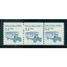 2123 3.4c School Bus Very Fine MNH Dry Gum PNC 2/3 W0322